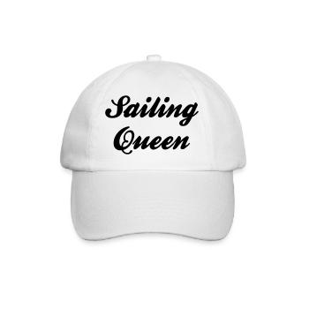 sailing queen - Baseball Cap - white/white - Front