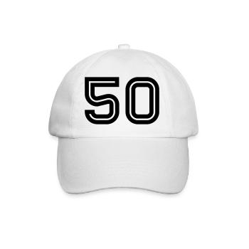 50 Inline - Baseball Cap - white/white - Front