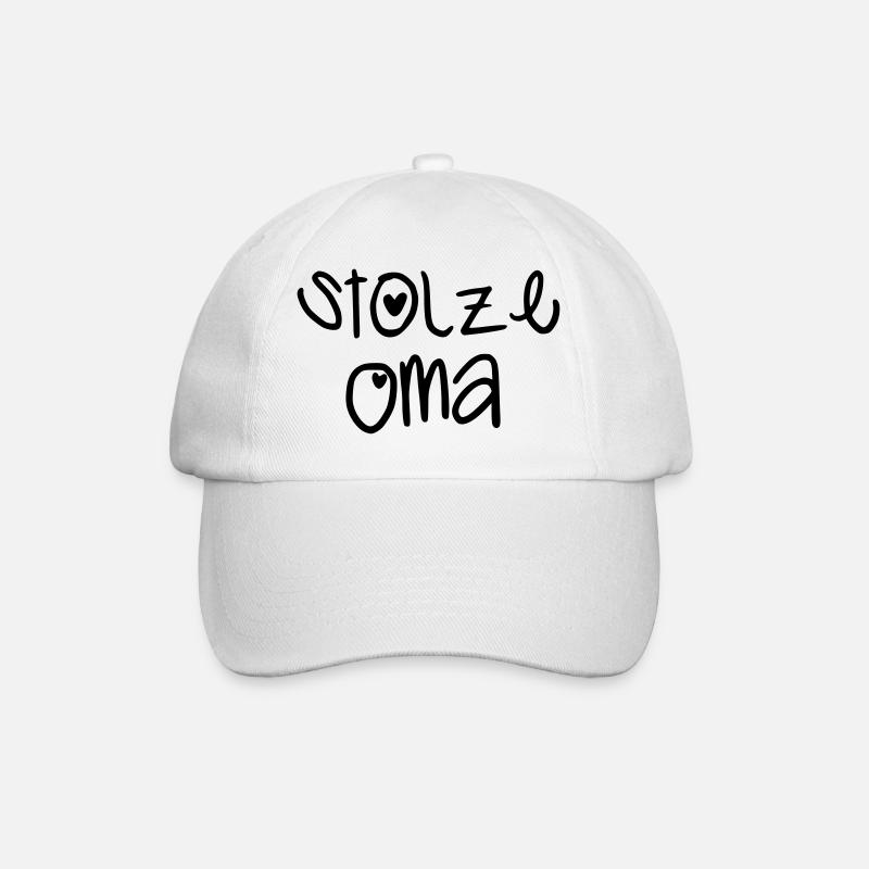 Stolze Oma - Baseballkappe - Weiß/Weiß