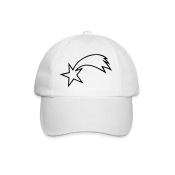 Sternschnuppe - Baseballkappe - Weiß/Weiß - Vorne
