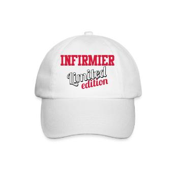 Docteur / Infirmier / Kiné / Médecin / Infirmière - Casquette classique - blanc/blanc - Devant