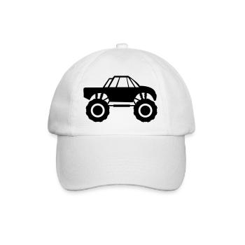 camion monstre - Casquette classique - blanc/blanc - Devant