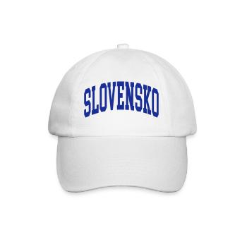 Slowakei - Baseballkappe - Weiß/Weiß - Vorne