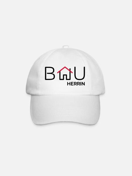 Bauherrin - Baseballkappe - Weiß/Weiß