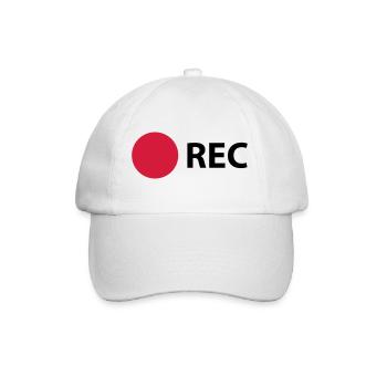 RECORD - Baseball Cap - white/white - Front