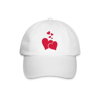 Hearts - Baseballkappe - Weiß/Weiß - Vorne