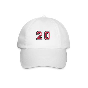 Symbole numérique 20 - Casquette classique - blanc/blanc - Devant