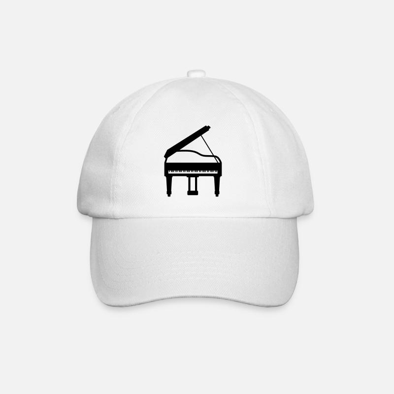 Klavier musik - Baseballkappe - Weiß/Weiß