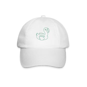 Pool Kreis Flamingo - Baseballkappe - Weiß/Weiß - Vorne