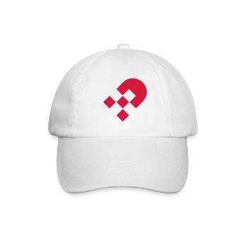Coeur de Noël minimaliste - Casquette classique - blanc/blanc - Devant