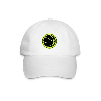 Basketball symbol - Baseball Cap - white/white - Front