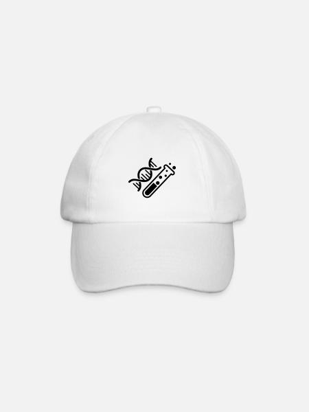Reagenzglas chemie - Baseballkappe - Weiß/Weiß