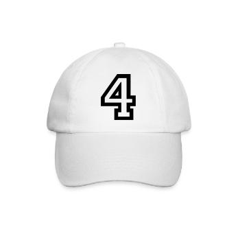 4 Collegestyle - Baseballkappe - Weiß/Weiß - Vorne