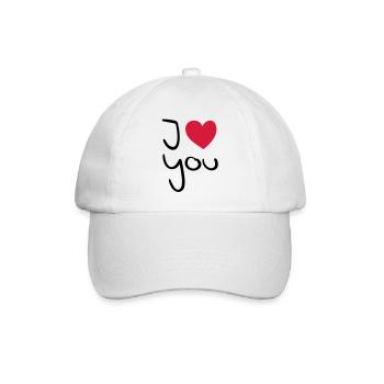love_you_3_f2 - Casquette classique - blanc/blanc - Devant