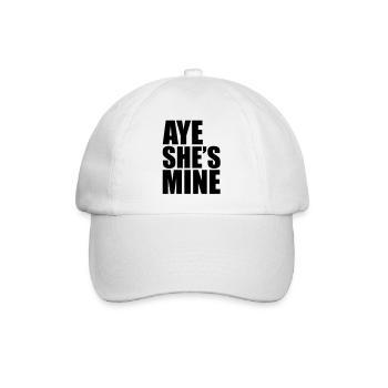Aye She's Mine - Baseball Cap - white/white - Front
