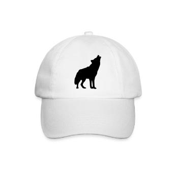 wolf_f1 - Baseballkappe - Weiß/Weiß - Vorne