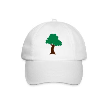 ♥Plant more trees to save the Earth & Environment♥ - Baseball Cap - white/white - Front