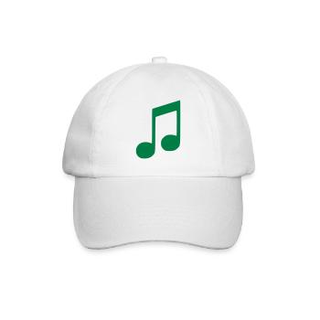 Note - Baseballkappe - Weiß/Weiß - Vorne