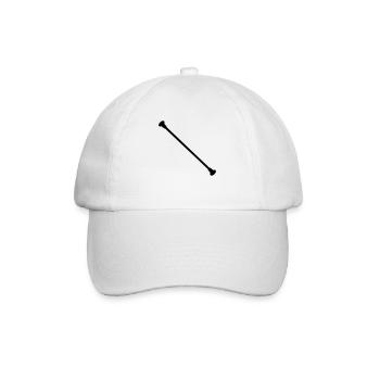 baton twirling twirling stick twirling - Baseball Cap - white/white - Front