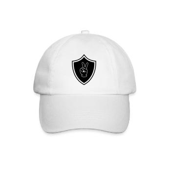 Peace Hand Coat of Arms - Baseball Cap - white/white - Front