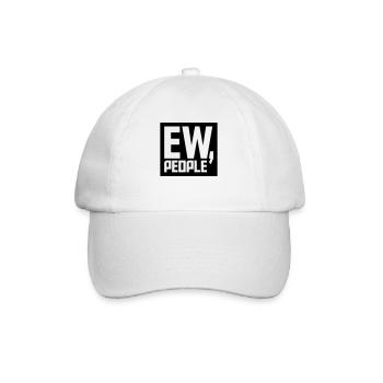 ew people lustiges Zitat - Baseballkappe - Weiß/Weiß - Vorne