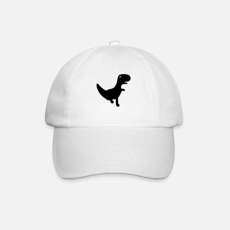 Le Dino de Cactus Run - Casquette classique - blanc/blanc