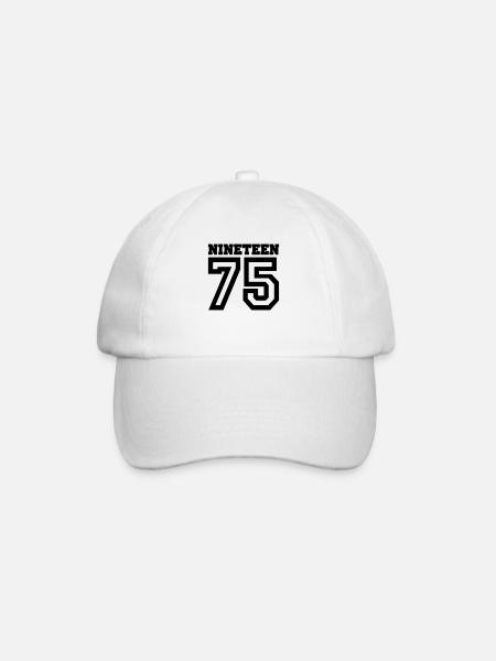 1975 - Baseballkappe - Weiß/Weiß