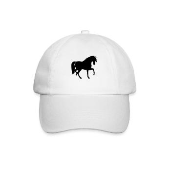 Pferd - Baseballkappe - Weiß/Weiß - Vorne