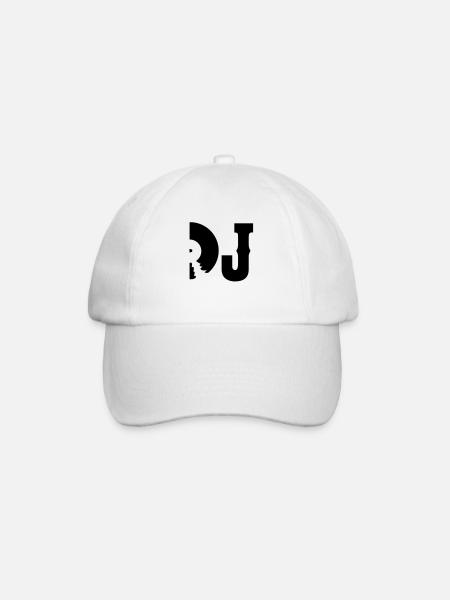 dj - Baseballkappe - Weiß/Weiß