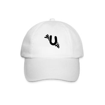 Letter U & Pattern - Baseball Cap - white/white - Front