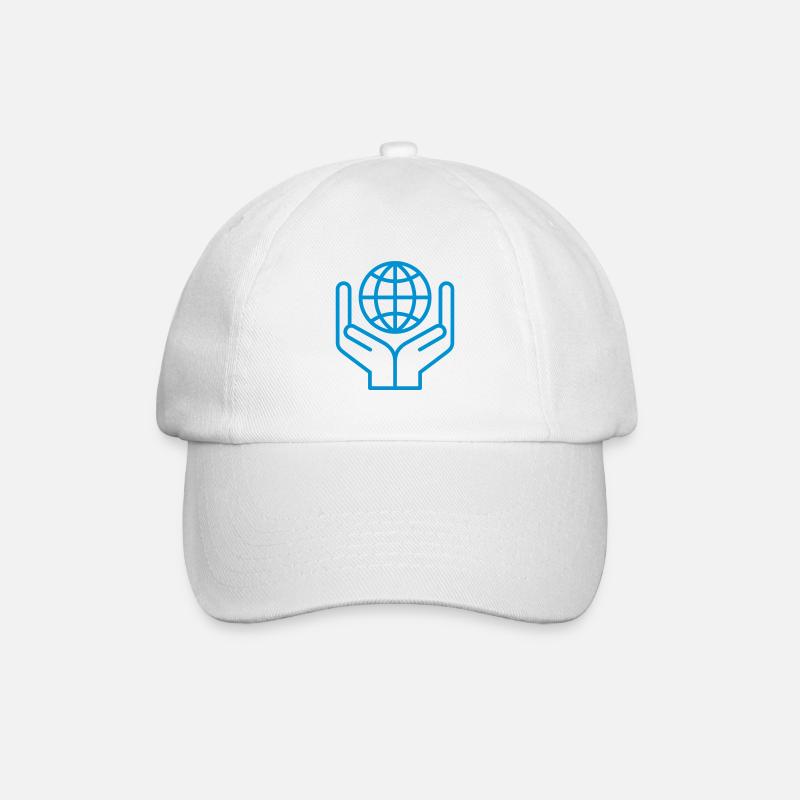 Tag der Erde, Weltumwelttag - Baseballkappe - Weiß/Weiß