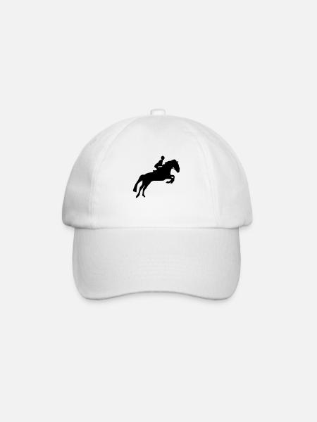 reiten - Baseballkappe - Weiß/Weiß