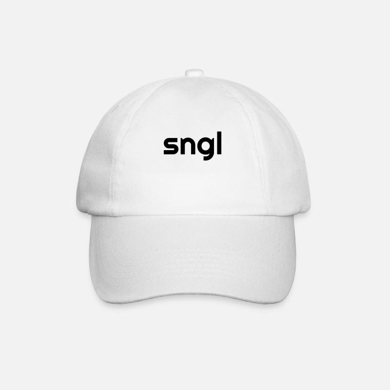 sngl - Baseballkappe - Weiß/Weiß