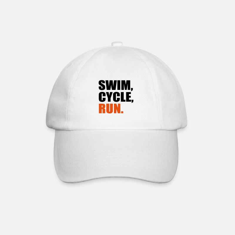 Triathlon - Baseballkappe - Weiß/Weiß