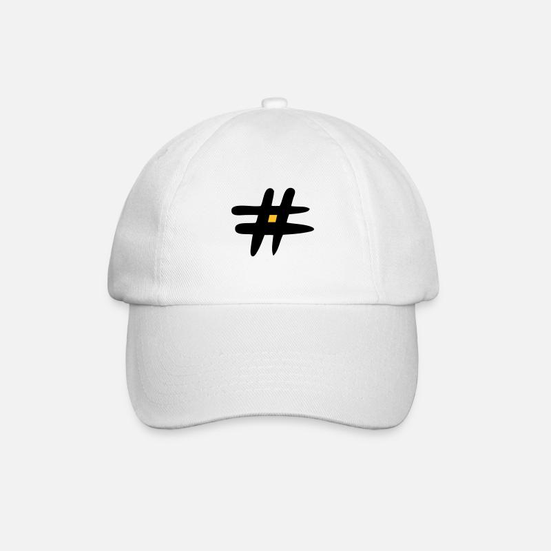 Signe du losange. #. Signe de ponctuation. Panneaux Web. - Casquette classique - blanc/blanc
