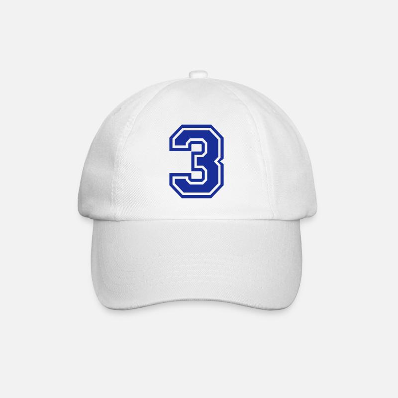 3 - Baseball Cap - white/white