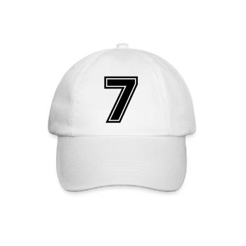 number_seven - Baseballkappe - Weiß/Weiß - Vorne