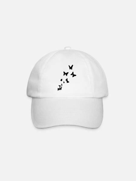 papillon - papillons - Casquette classique - blanc/blanc