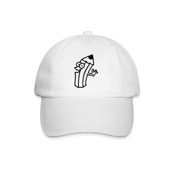broche joyeuse - ligne - Casquette classique - blanc/blanc - Devant