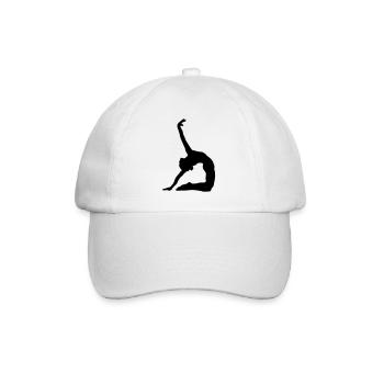 Kunstturnen Bodenturnen Turnerin - Baseballkappe - Weiß/Weiß - Vorne