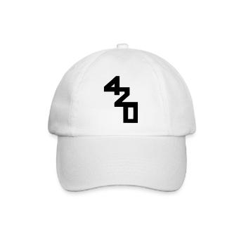 420 caractères de classe - Casquette classique - blanc/blanc - Devant
