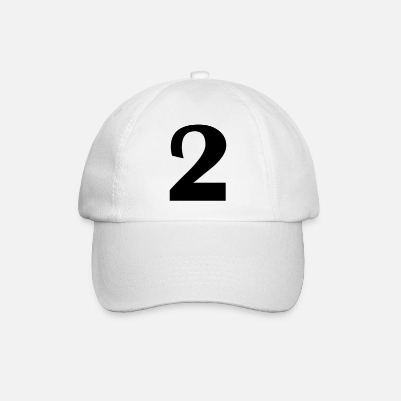 2 - Baseballkappe - Weiß/Weiß