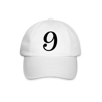 9 - Baseballkappe - Weiß/Weiß - Vorne