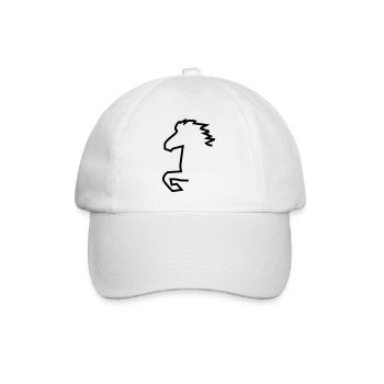 Icelandic horse - Baseball Cap - white/white - Front