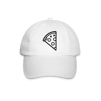Pizza slice - Baseball Cap - white/white - Front