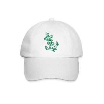 Icône d’ancre - Casquette classique - blanc/blanc - Devant