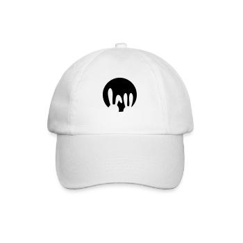 2 Hasen im Mond Hase beste freunde für immer - Baseballkappe - Weiß/Weiß - Vorne