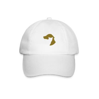 Cat & Dog Pet domestic Animals logo icon by - Baseball Cap - white/white - Front