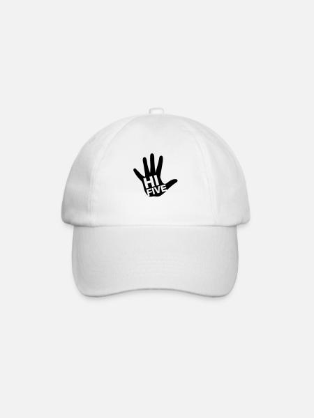 high_five_1__f1 - Baseballkappe - Weiß/Weiß