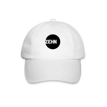 zehn__f1 - Baseballkappe - Weiß/Weiß - Vorne